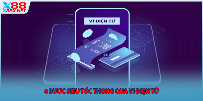 4 bước siêu tốc thông qua ví điện tử