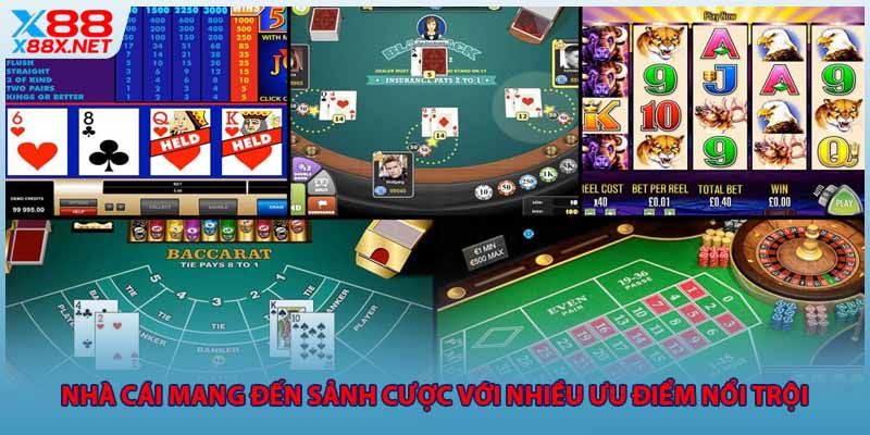 Nhà cái mang đến sảnh cược với nhiều ưu điểm nổi trội